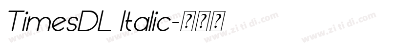TimesDL Italic字体转换